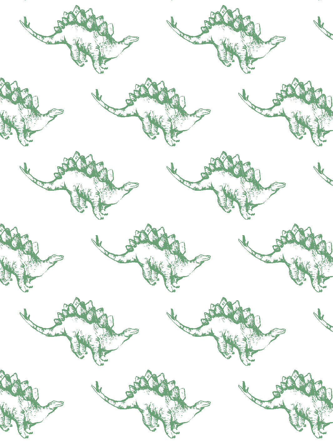 'Dinos' Wallpaper by Tea Collection - Green