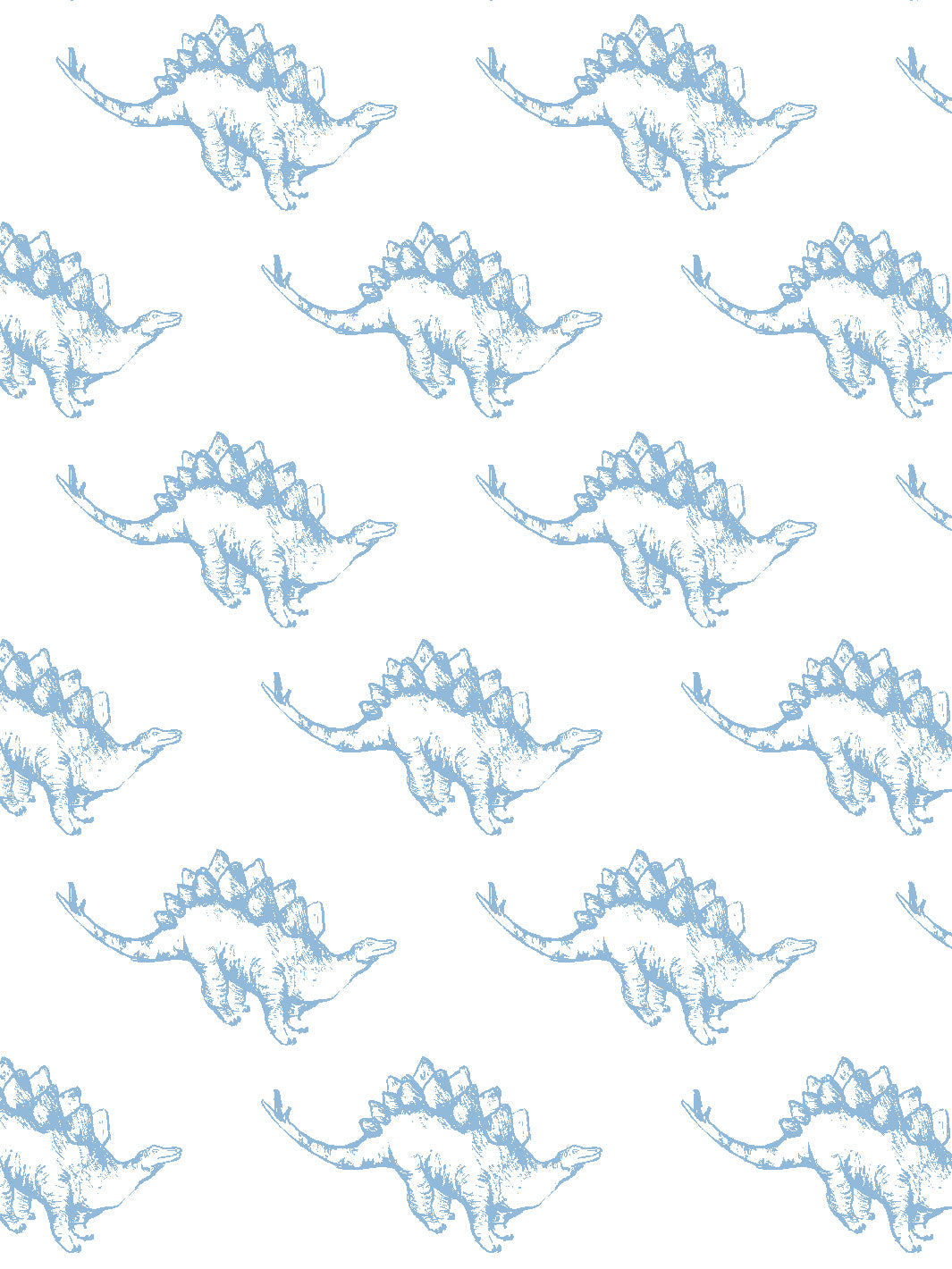 'Dinos' Wallpaper by Tea Collection - Cornflower