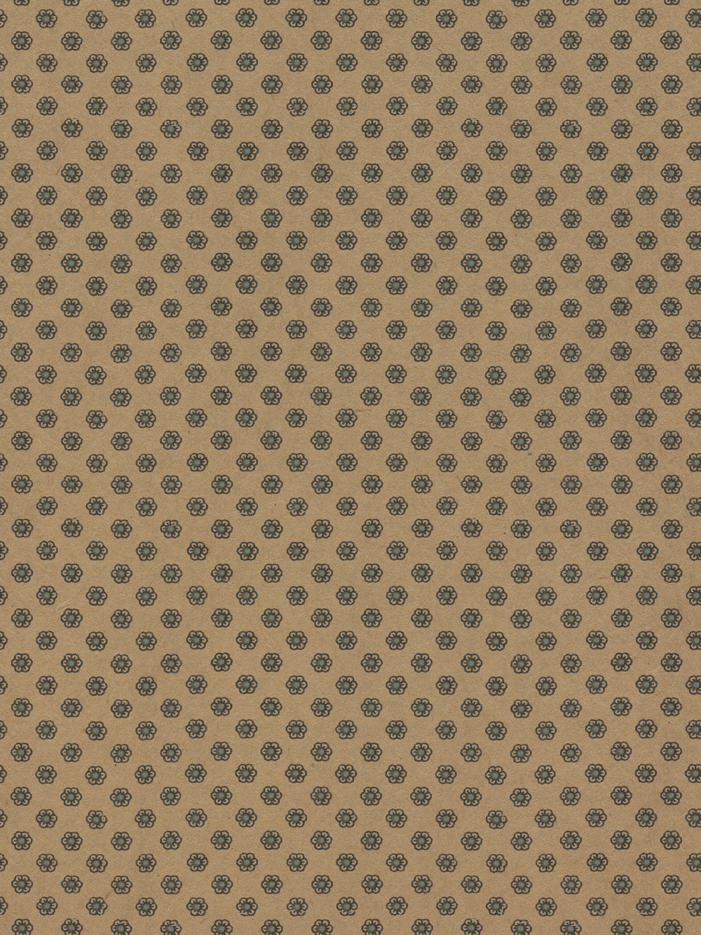 ditsy flower kraft wallpaper chris benz black blue