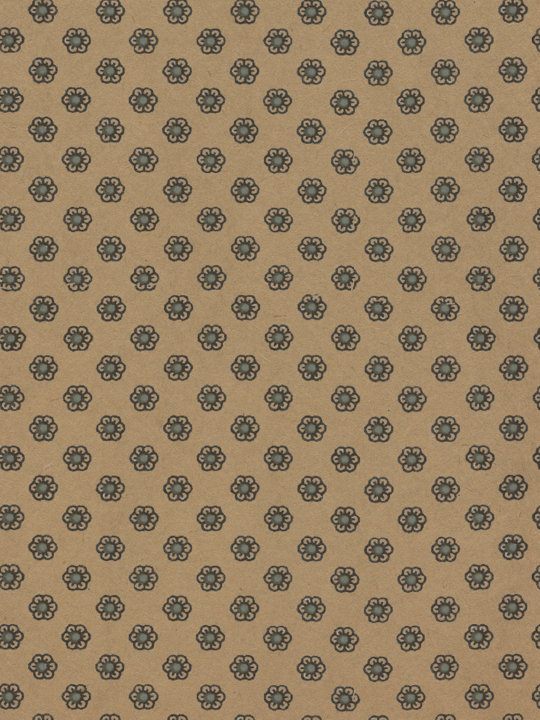 ditsy flower kraft wallpaper chris benz black blue