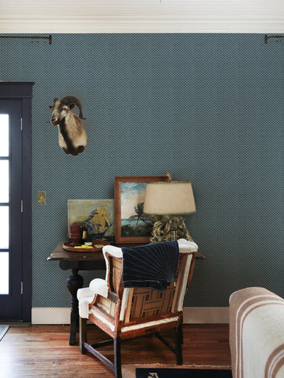 ditsy flower wallpaper chris benz blue