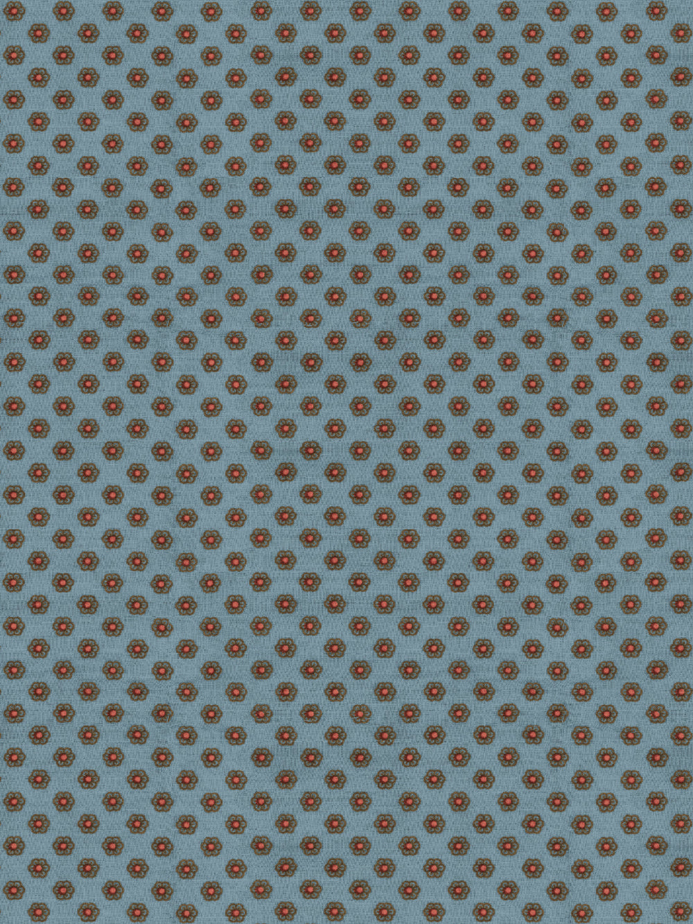 ditsy-flower-wallpaper-chris-benz-brown-red-on-blue