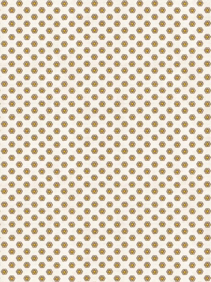 'Ditsy Flower' Wallpaper by Chris Benz - Gold