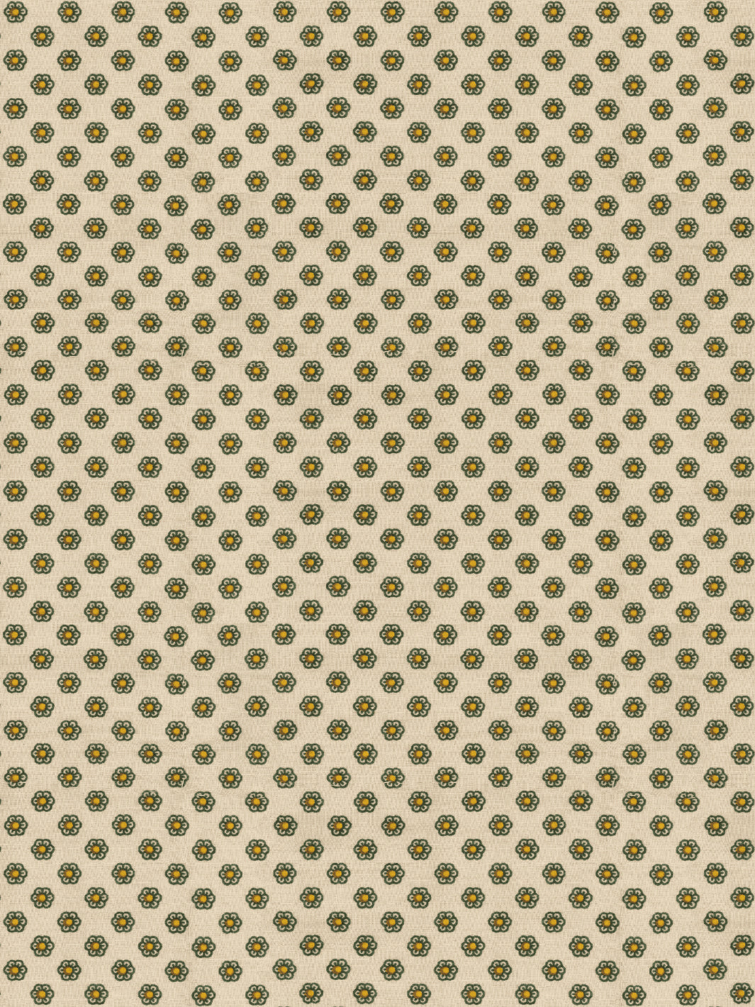 ditsy flower wallpaper chris benz green yellow