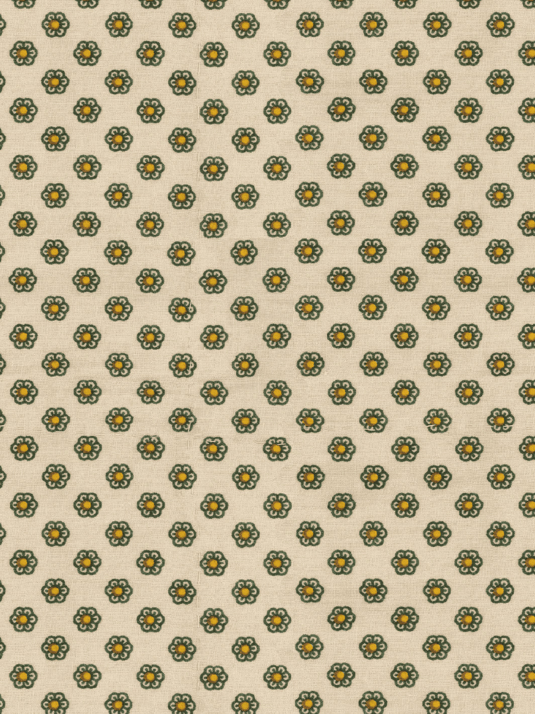 ditsy flower wallpaper chris benz green yellow