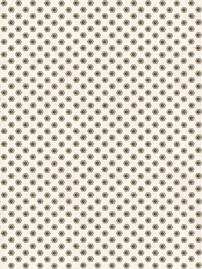 'Ditsy Flower' Wallpaper by Chris Benz - Green