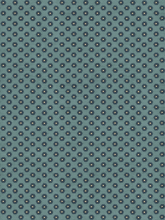 'Ditsy Flower' Wallpaper by Chris Benz - Marina Blue