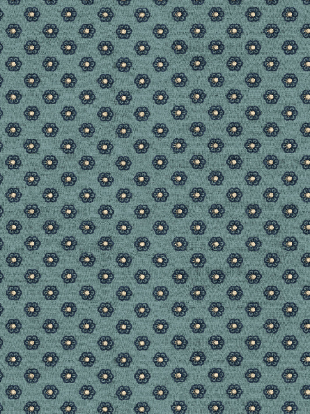 'Ditsy Flower' Wallpaper by Chris Benz - Marina Blue