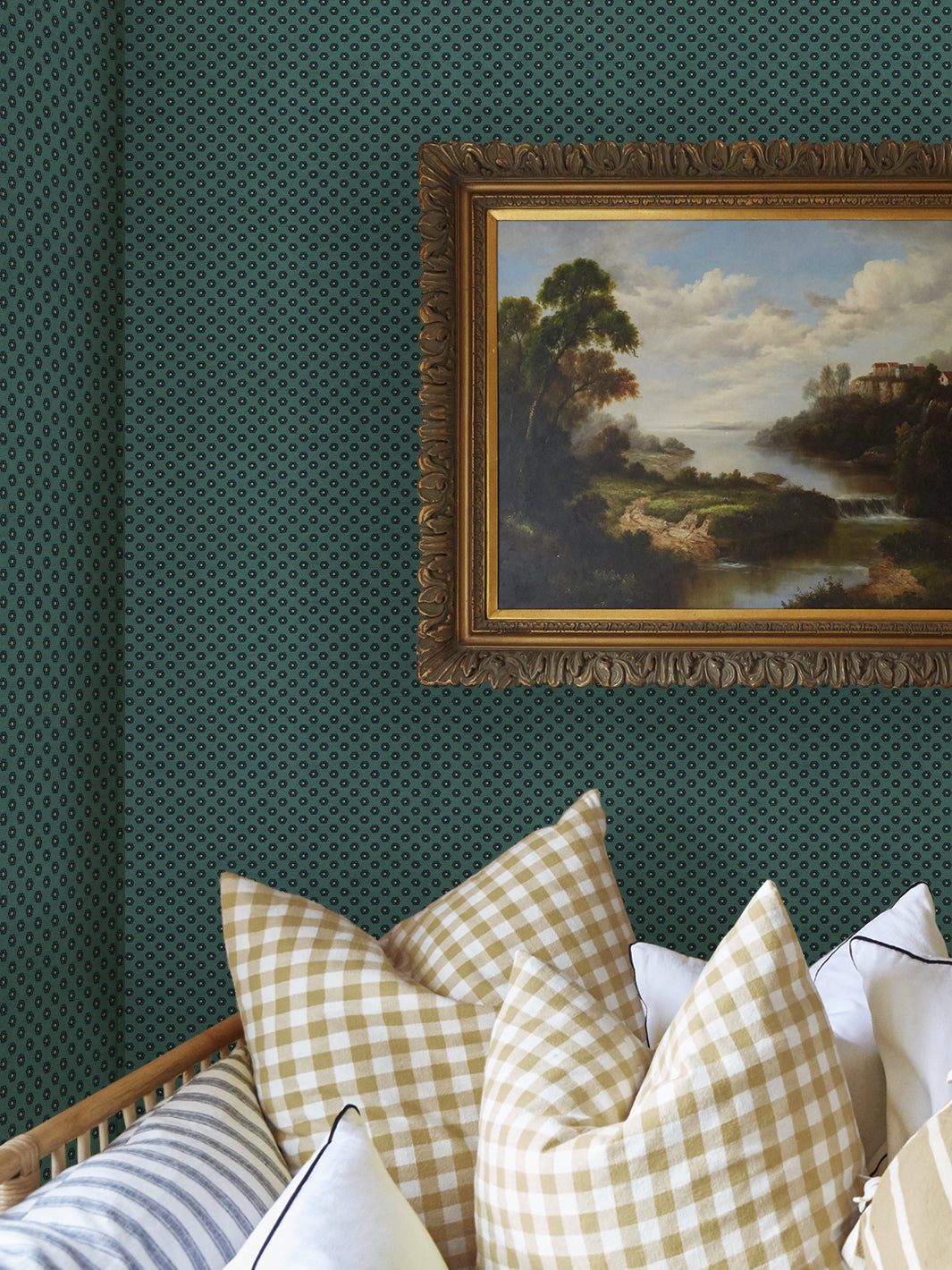 ditsy flower wallpaper chris benz marina blue