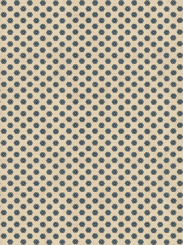 'Ditsy Flower' Wallpaper by Chris Benz - Navy