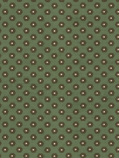 'Ditsy Flower' Wallpaper by Chris Benz - Olive
