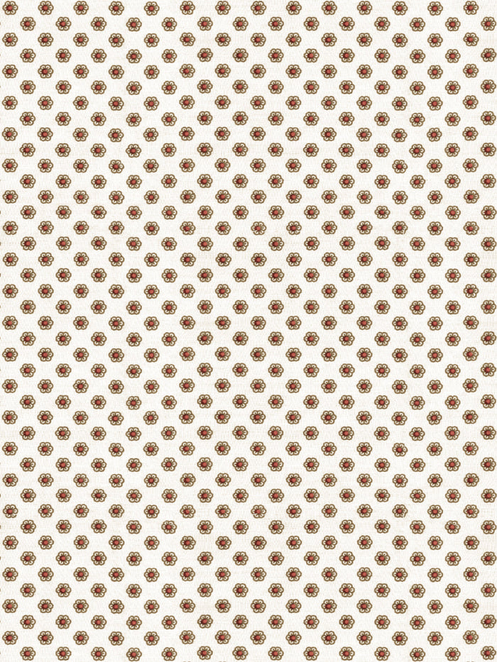 'Ditsy Flower' Wallpaper by Chris Benz - Red