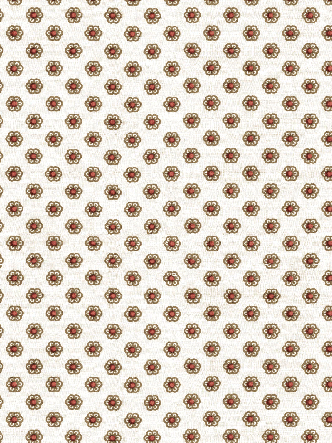 'Ditsy Flower' Wallpaper by Chris Benz - Red