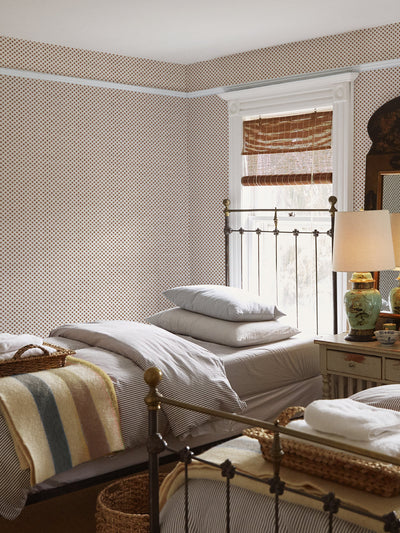 ditsy flower wallpaper chris benz red