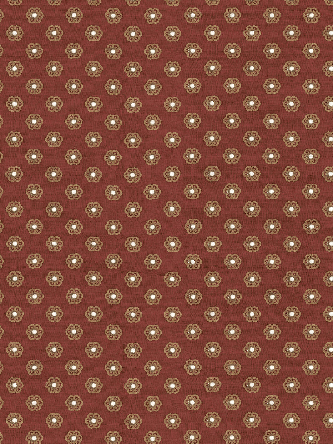 ditsy flower wallpaper chris benz rust