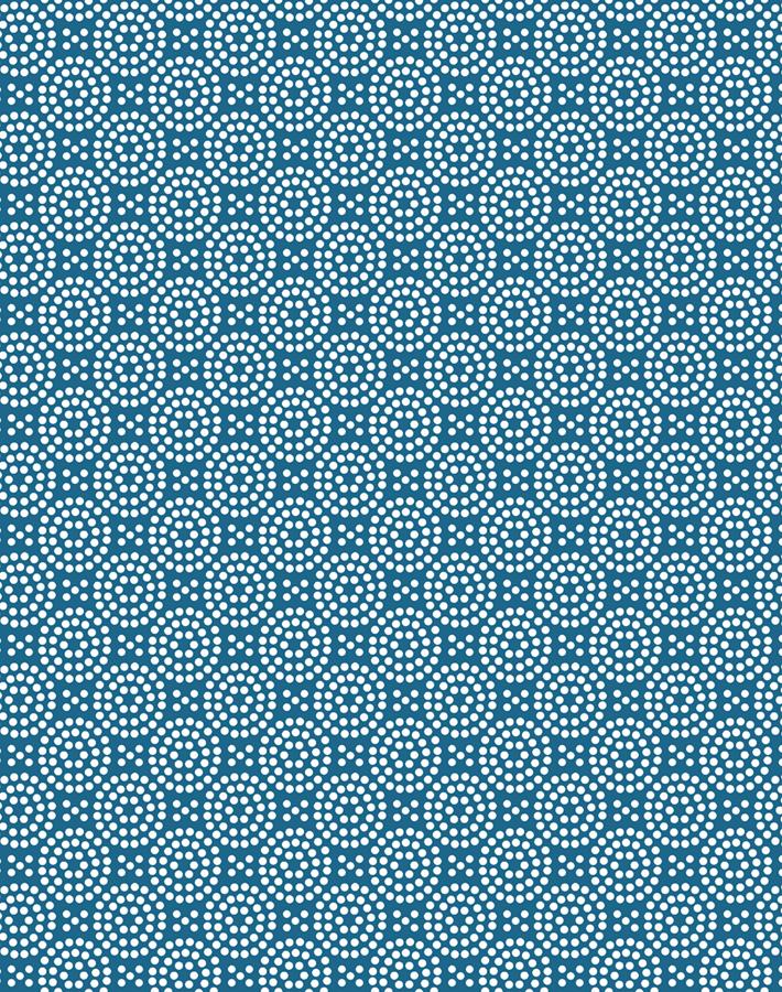 'Dot Dot' Wallpaper by Wallshoppe - Cadet Blue