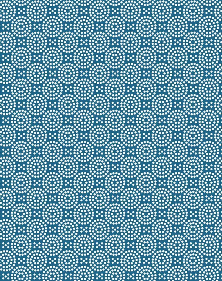 'Dot Dot' Wallpaper by Wallshoppe - Cadet Blue