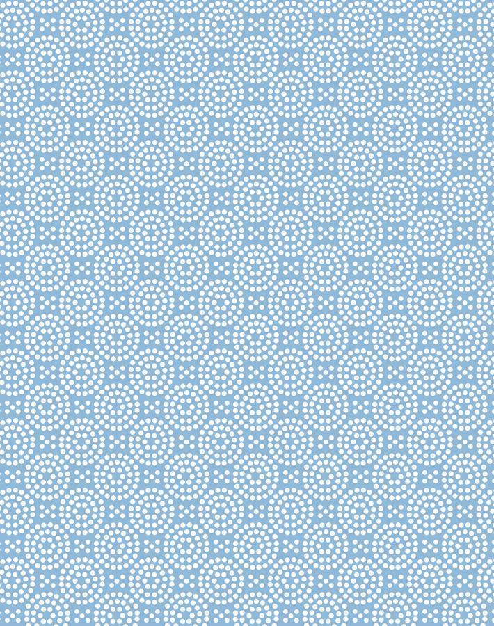 'Dot Dot' Wallpaper by Wallshoppe - Cornflower