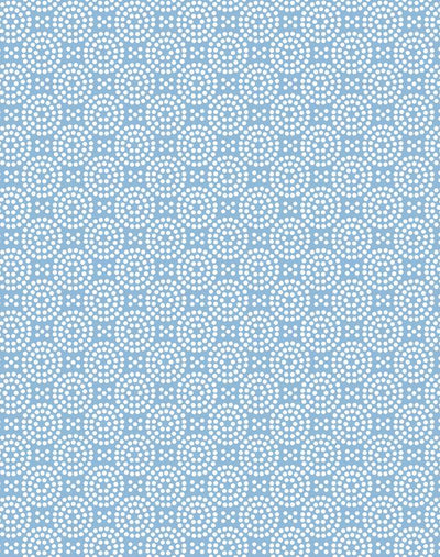 'Dot Dot' Wallpaper by Wallshoppe - Cornflower