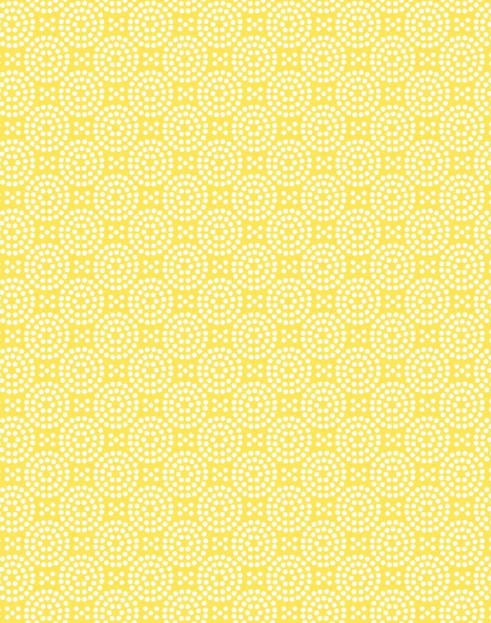 'Dot Dot' Wallpaper by Wallshoppe - Daffodil