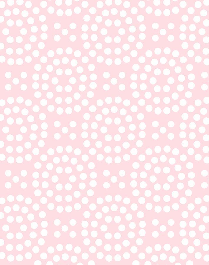'Dot Dot' Wallpaper by Wallshoppe - Ballet Slipper