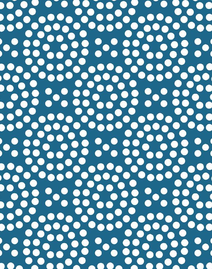 'Dot Dot' Wallpaper by Wallshoppe - Cadet Blue