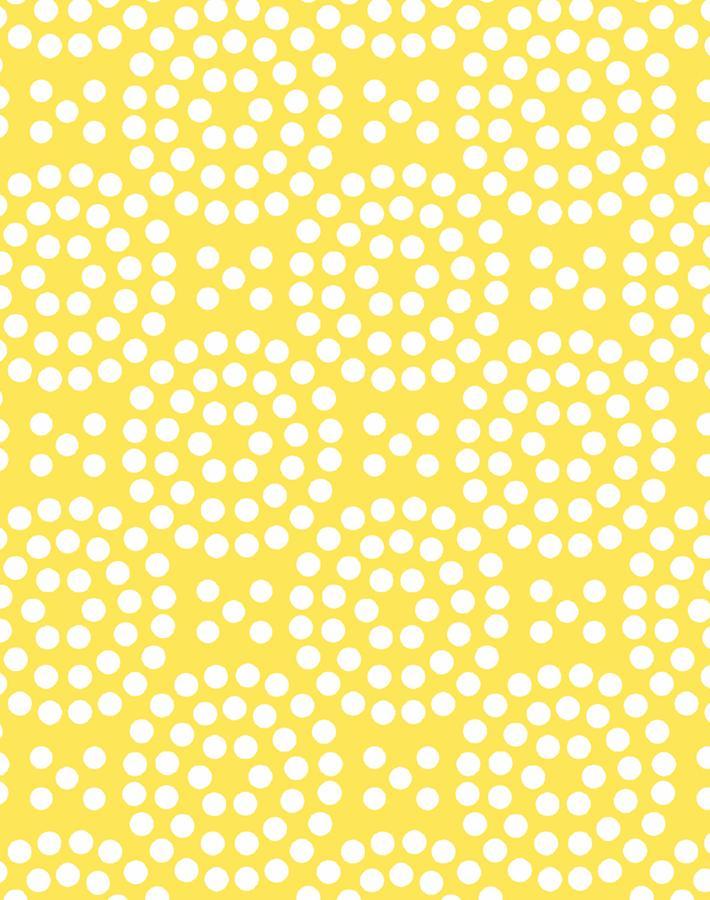 'Dot Dot' Wallpaper by Wallshoppe - Daffodil