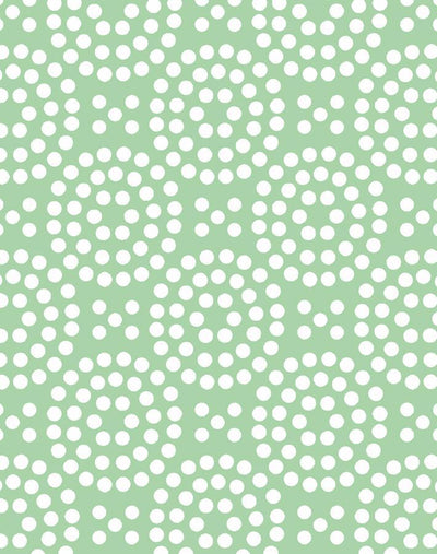 'Dot Dot' Wallpaper by Wallshoppe - Green