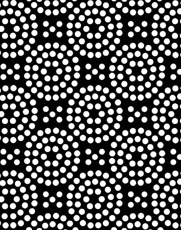 'Dot Dot' Wallpaper by Wallshoppe - Onyx