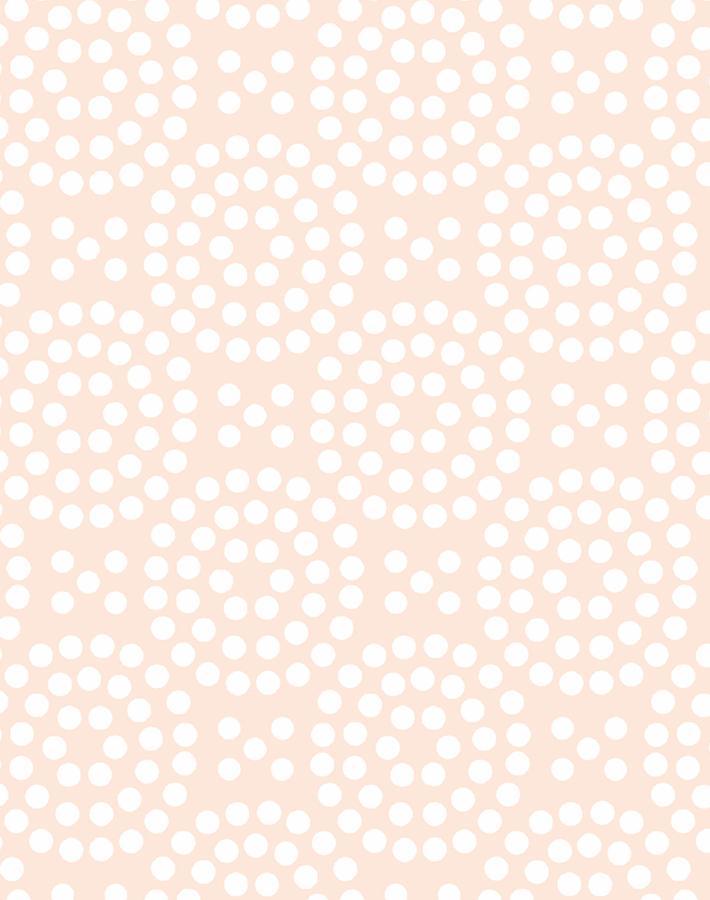'Dot Dot' Wallpaper by Wallshoppe - Peach
