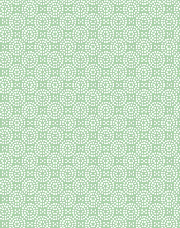 'Dot Dot' Wallpaper by Wallshoppe - Green