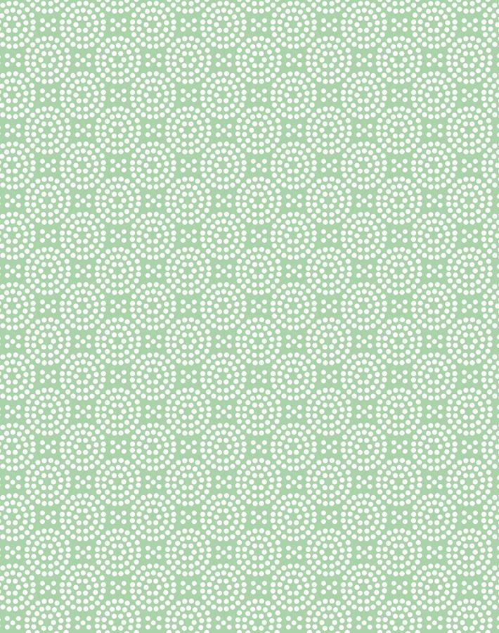 'Dot Dot' Wallpaper by Wallshoppe - Green