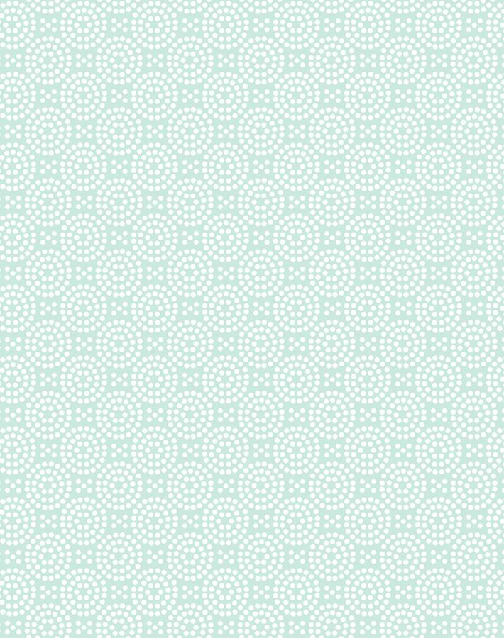 'Dot Dot' Wallpaper by Wallshoppe - Mint