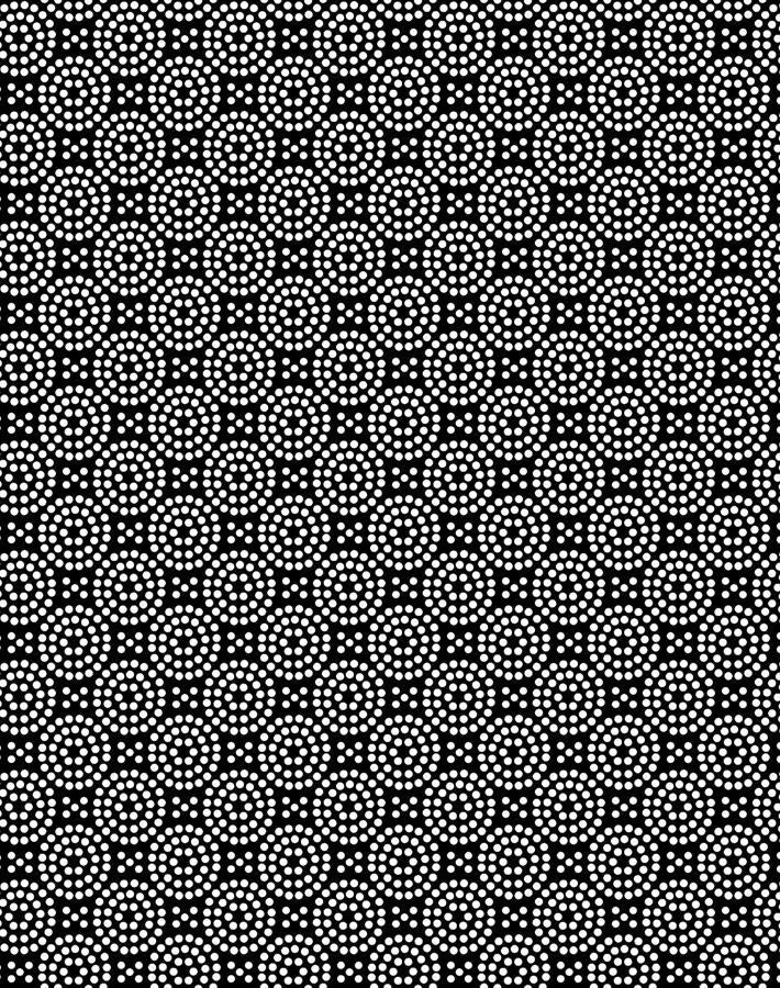 'Dot Dot' Wallpaper by Wallshoppe - Onyx