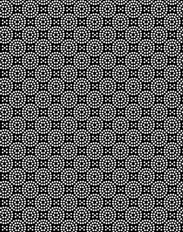 'Dot Dot' Wallpaper by Wallshoppe - Onyx