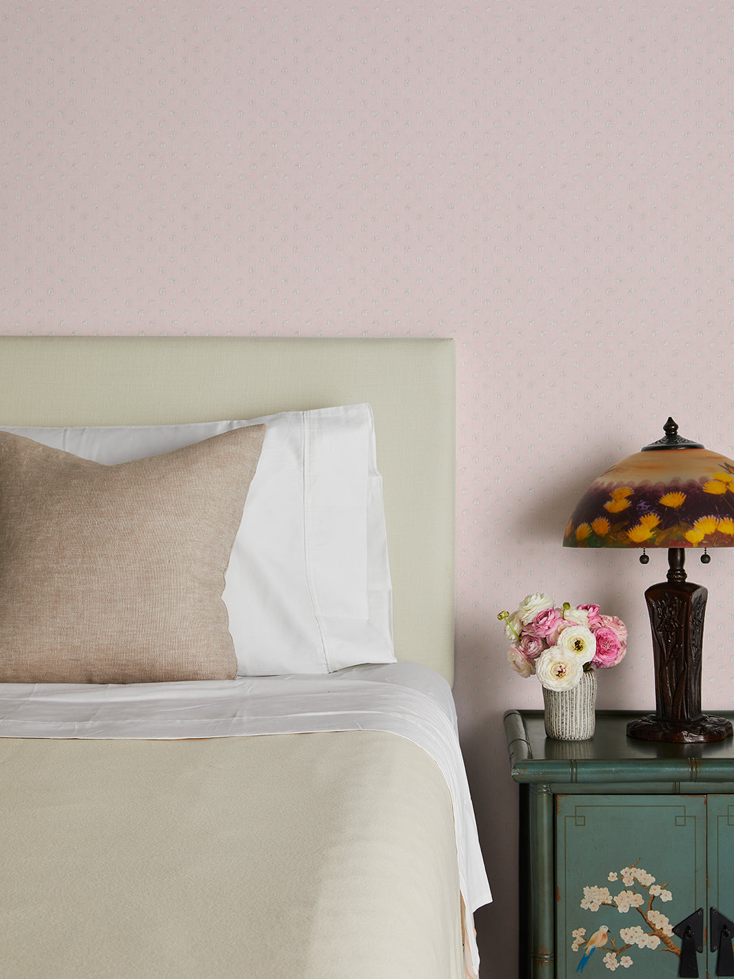 'Dotted Swiss' Wallpaper by Sarah Jessica Parker - Pink