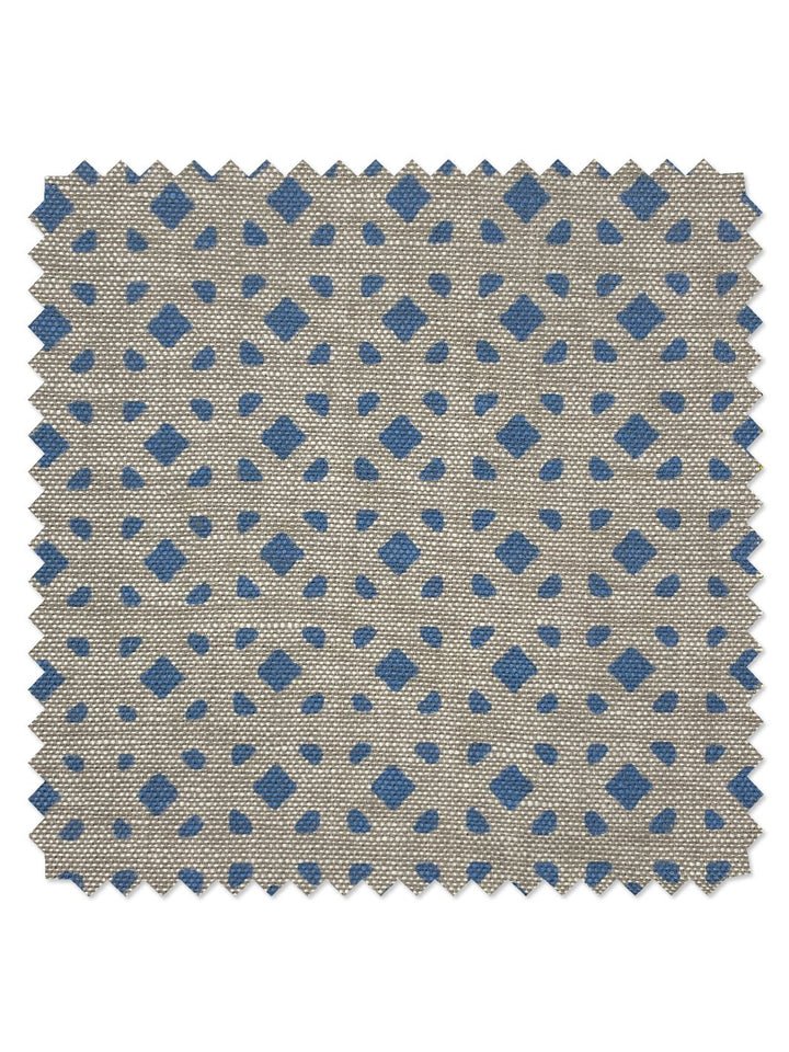 fabric by the yard barbie dreamhouse breezeblocks blue