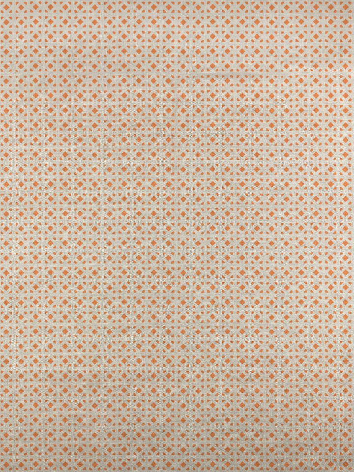 fabric by the yard barbie dreamhouse breezeblocks orange