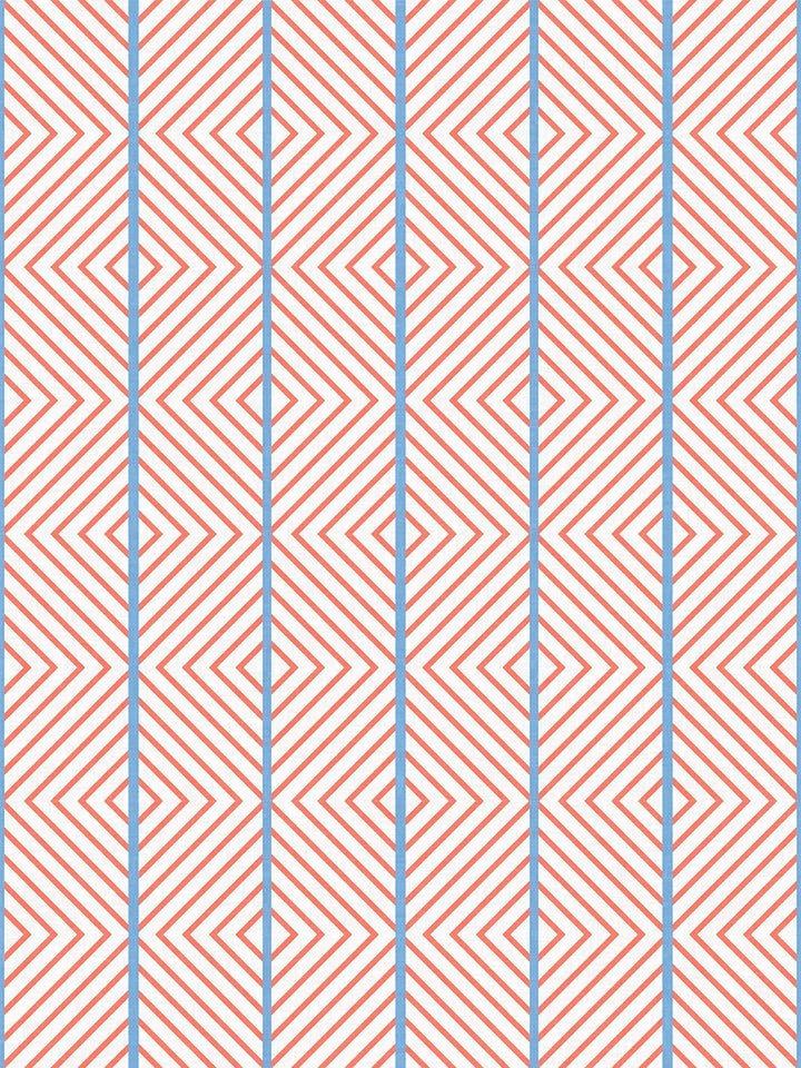 fabric by the yard barbie dreamhouse diamond watermelon blue