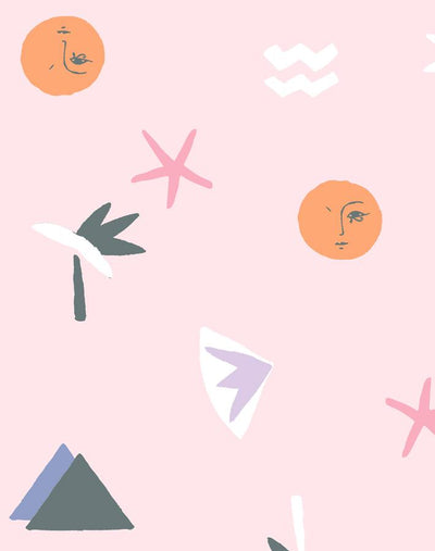 egyptian icons pink