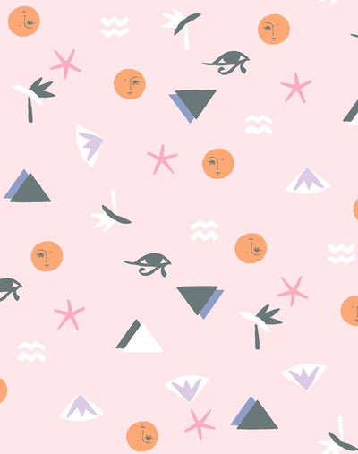egyptian icons pink