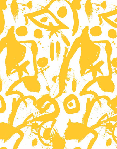 'El Quijote' Wallpaper by Chris Benz - Yellow
