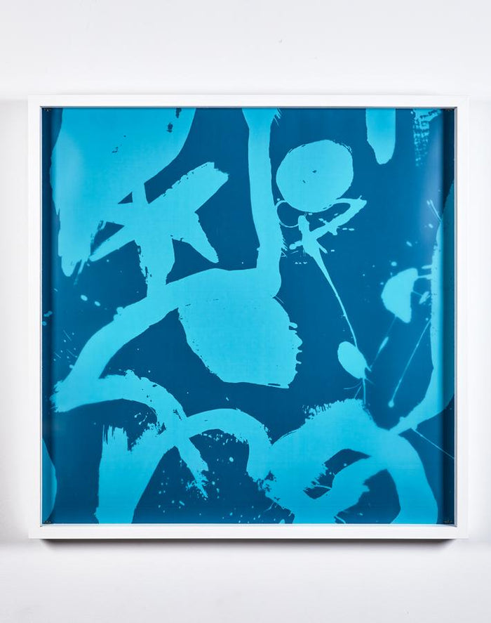 « bleu « el quijote », art encadré par Chris Benz