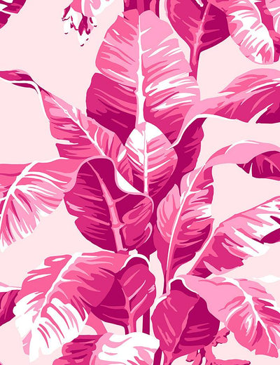 'Electric Palm' Wallpaper by Nathan Turner - Pink