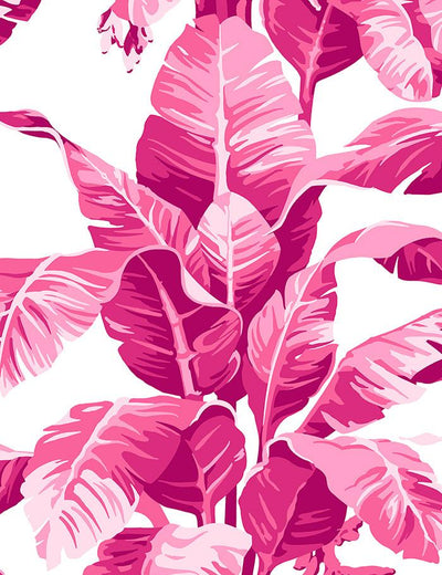 'Electric Palm' Wallpaper by Nathan Turner - White