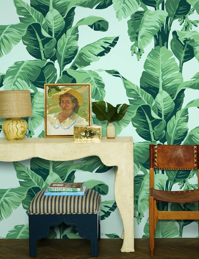 'Pacifico Palm' Wallpaper by Nathan Turner - Robins Egg