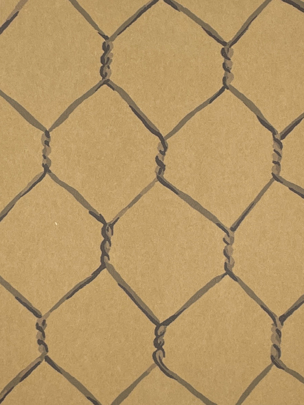evelyns chicken wire kraft wallpaper by sarah jessica parker metal