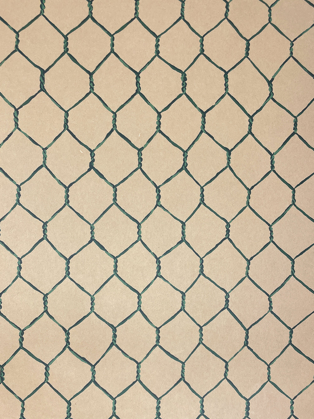 evelyns chicken wire kraft wallpaper by sarah jessica parker emerald