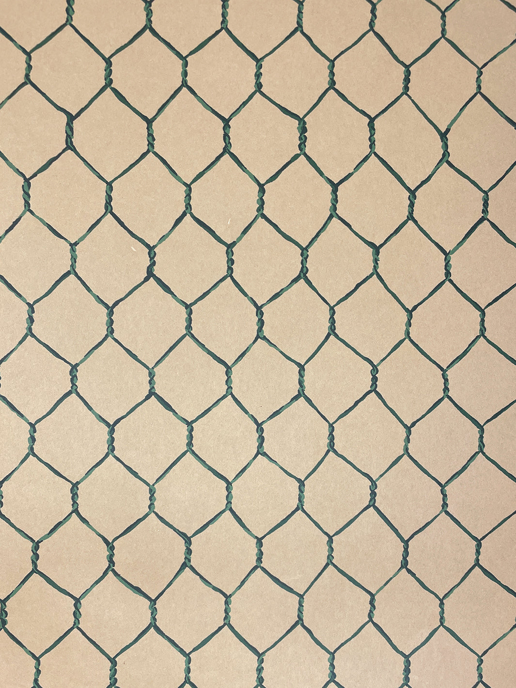 evelyns chicken wire kraft wallpaper by sarah jessica parker emerald