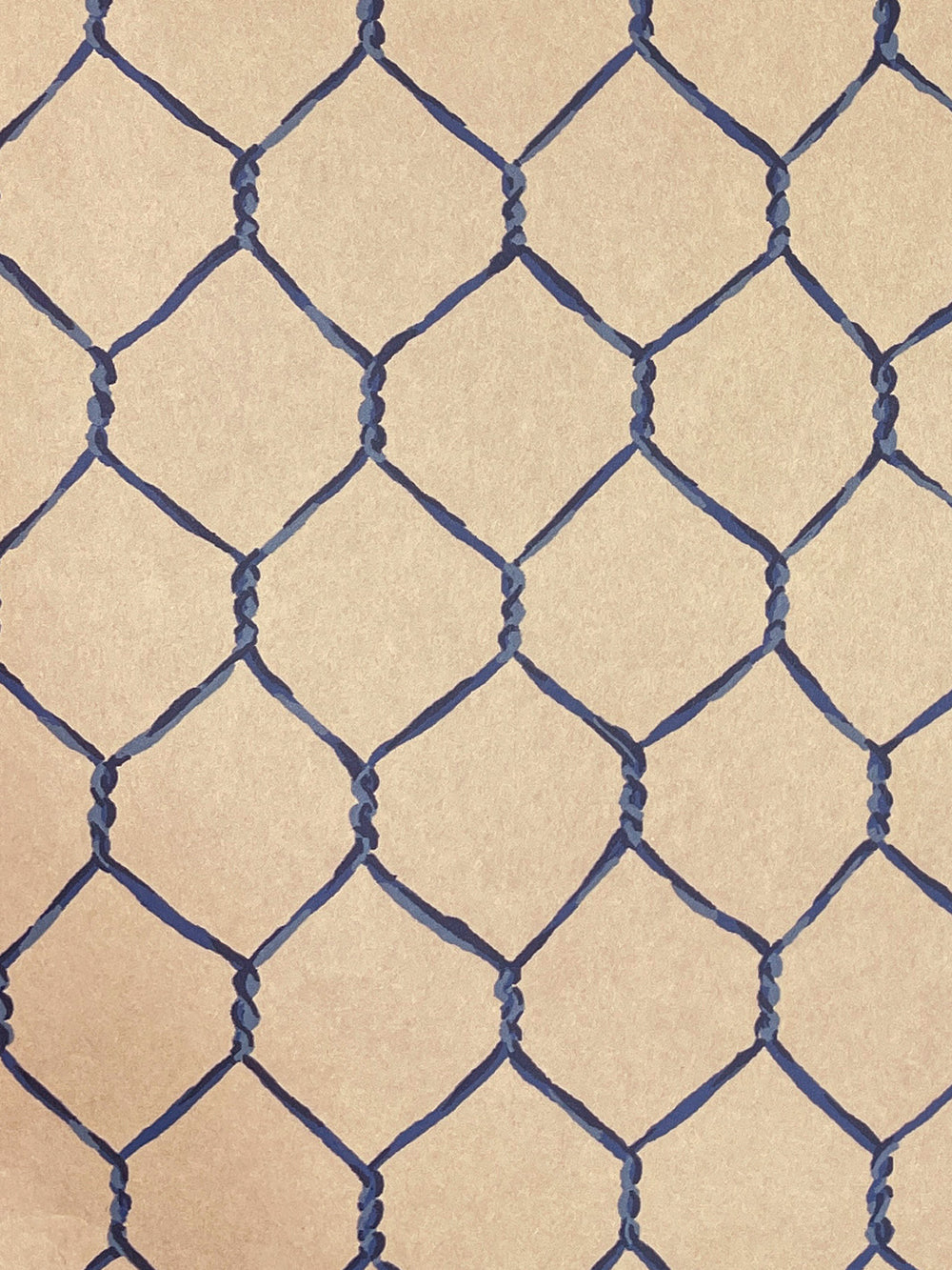 evelyns chicken wire kraft wallpaper by sarah jessica parker sapphire